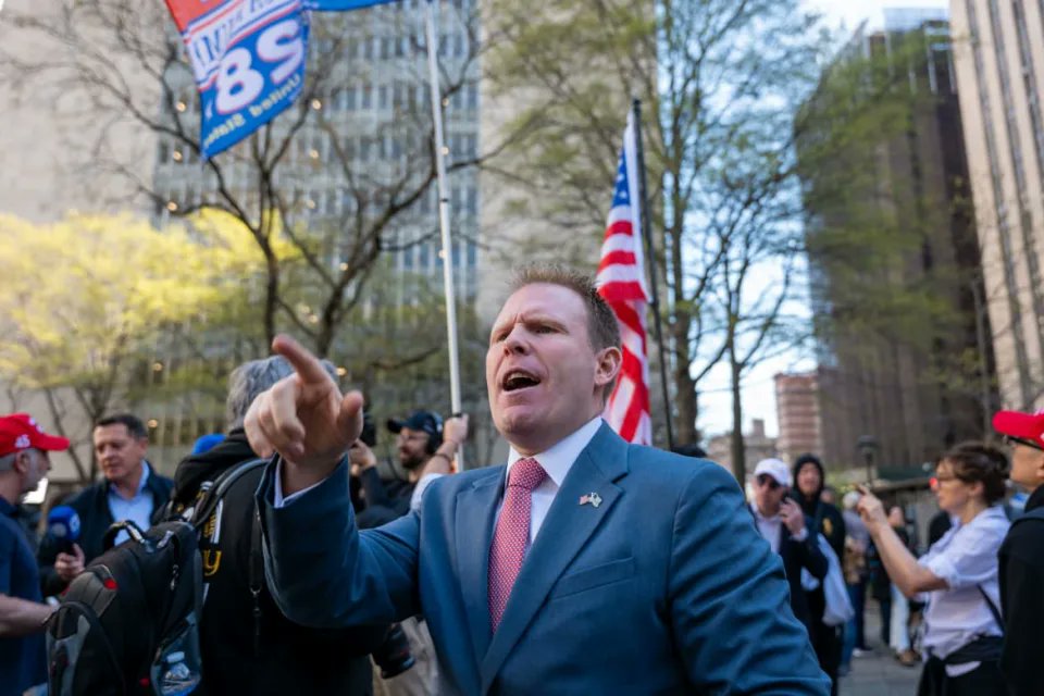 Which is more embarrassing: that only a handful of Trump supporters showed up at the courthouse, or that they were led by Andrew Giuliani