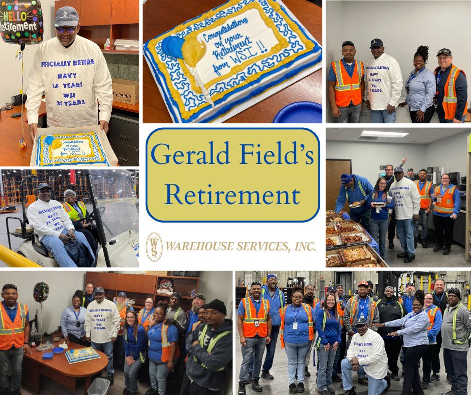 Happy Retirement to Gerald Fields!!! Thank you for your years of service to our WSI family. #retirement #YearsOfService #employeeappreciation #employeespotlight