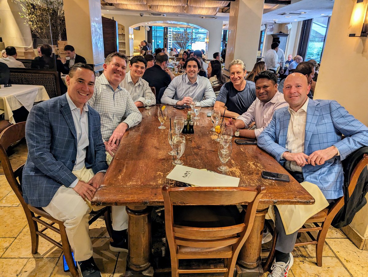 Fun lunch in NYC with some great friends. @FrankCappelleri @mattcerminaro @_JoshSchafer @calebsilver @sonusvarghese @JayWoods3