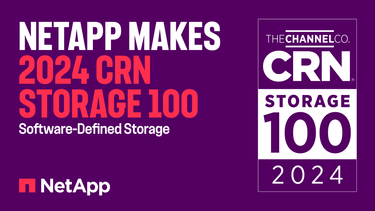 We made the cut on @CRN's #CRNStorage100 list for 2024 in Software-Defined Storage! 👏 This recognition highlights our unwavering commitment to driving storage technology innovation & fostering strategic channel partnerships. Read the story: ntap.com/3VZ5puY @TheChannelCo