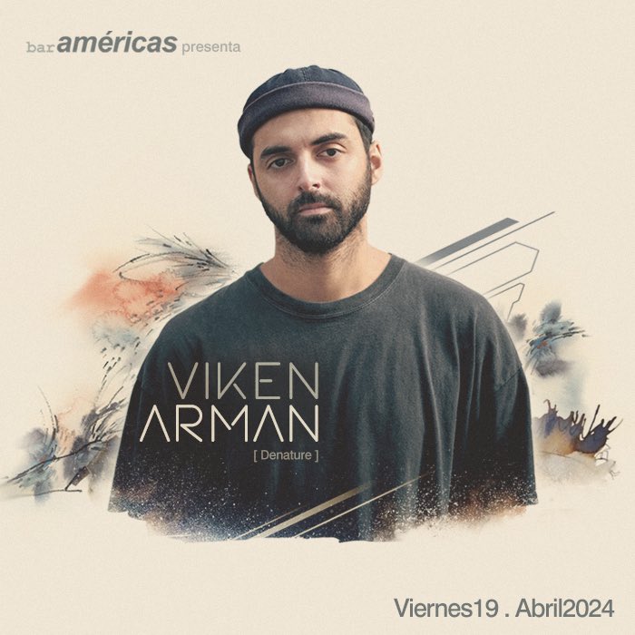 Viken Arman El productor, DJ y músico francés, quien se presenta este Jueves en Bar americas, crea un sonido distintivo que combina lo atemporal y lo moderno a partir de un collage de samples, ritmos modulares y composición acústica, fusionando sutilmente sus influencias de jazz,