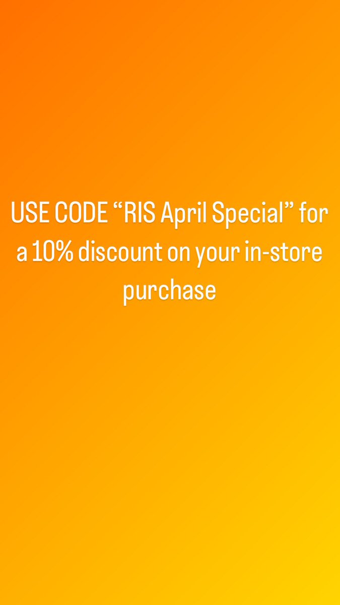 Thinking about buying a new guitar? Here's a reason why now is the right time! Use this code to get a 10% in-store discount #musicschool #music #musiclessons #playaninstrument #musicinstructor #tarrytown #voicelessons #sing #learntosing #vocals #voice #rockcamp #rockislandsound