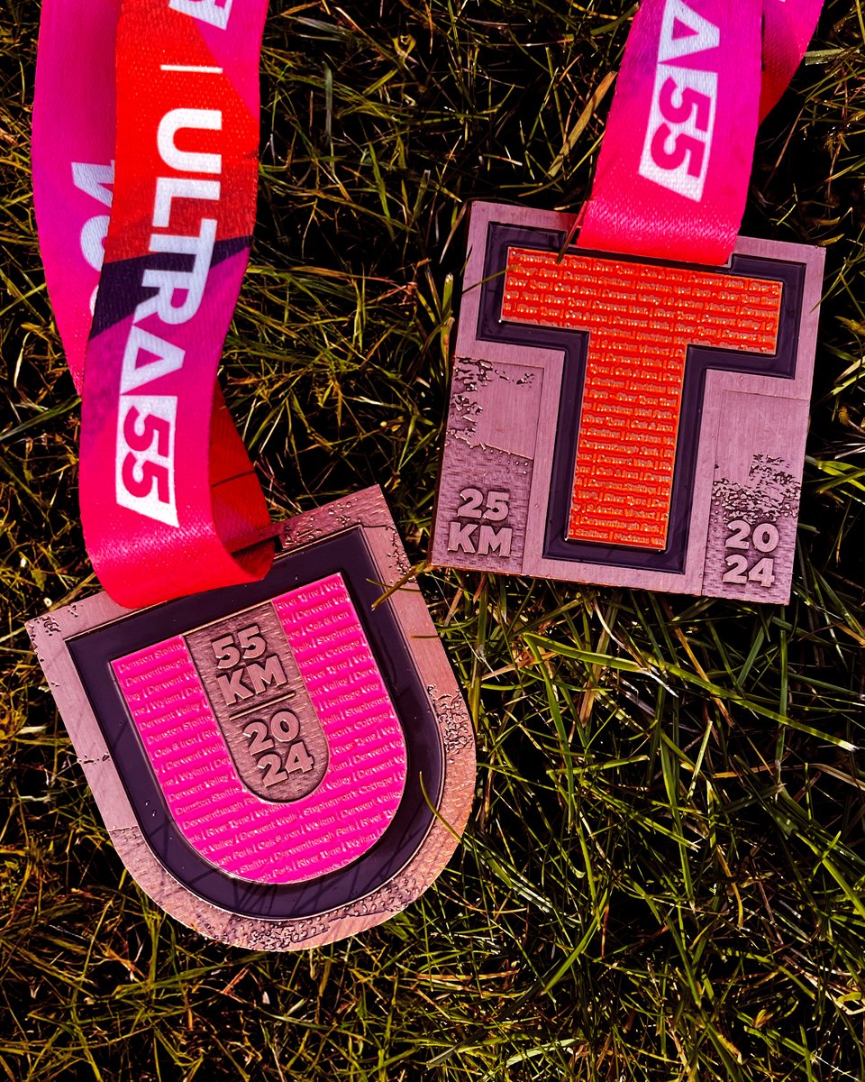 Here are you epic new medals for Ultra North 2024! 🤩This year's medal is inspired by the locations runners will journey through. Depending on what distance you do, the back will have a T for Trail or U for Ultra, housing all the places runners will visit on their epic journey.