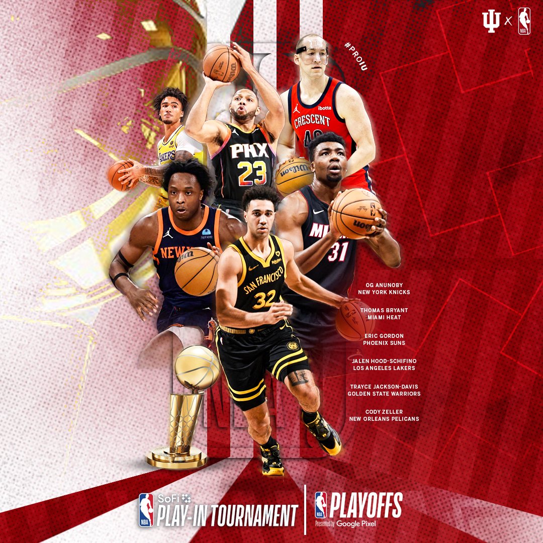Good luck to our Hoosiers in the postseason! ⚪️🔴 #ProIU