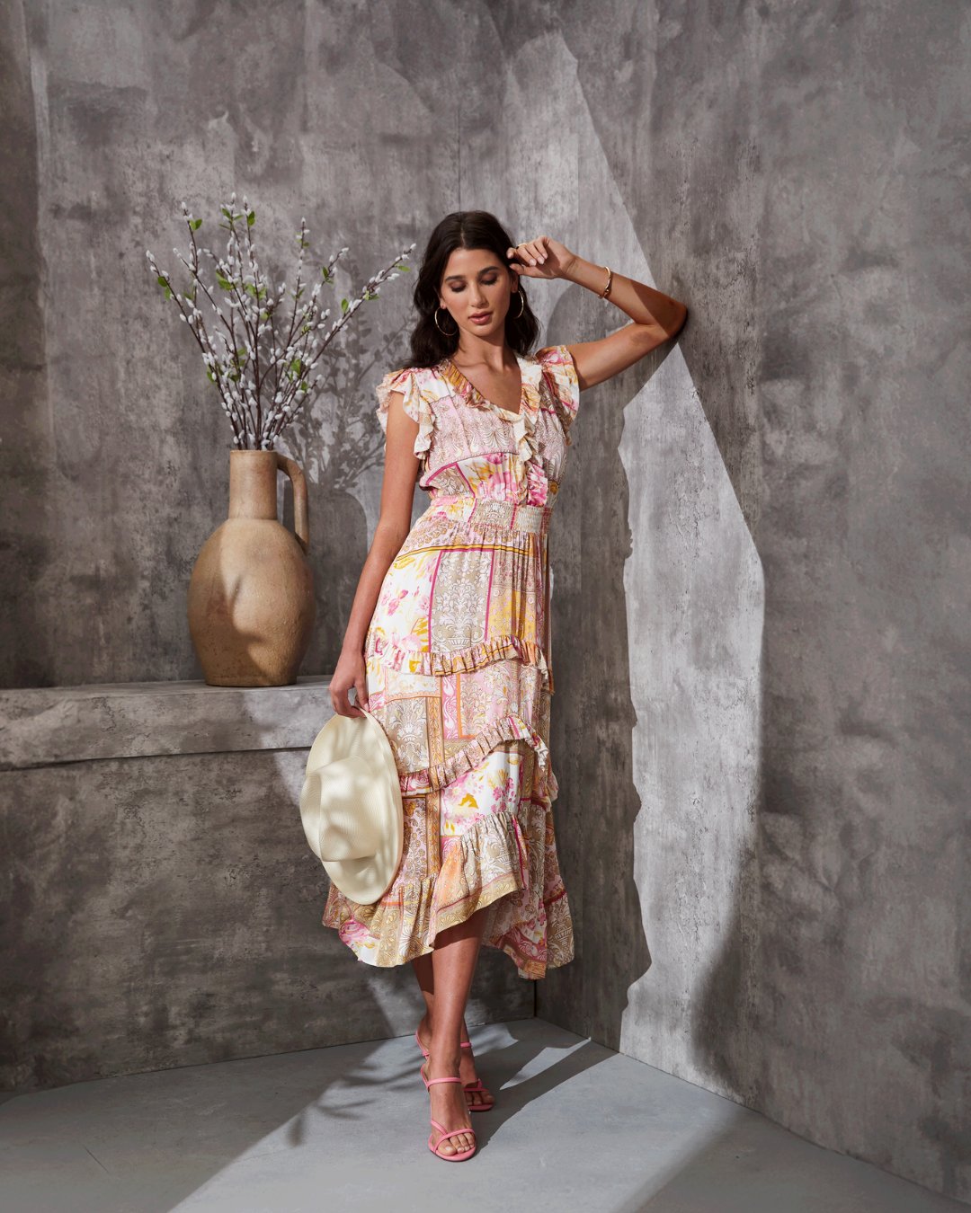 Elie tahari pink dress hot sale