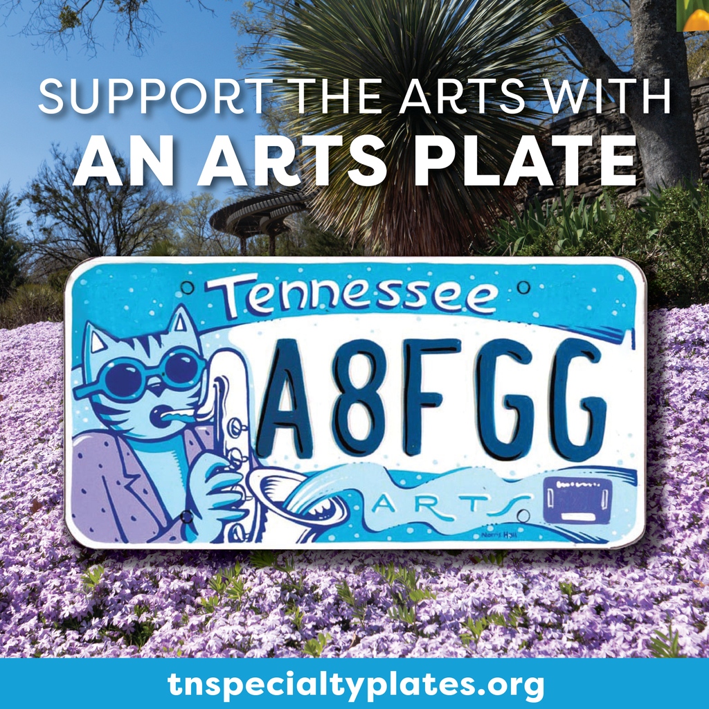 Revamp your ride and show your love for the arts in Tennessee with a @TN_Arts Arts plate! 🎨🚙 Simply swap your old plate at your county clerk's office—they'll even prorate your tag fees. Learn more: l8r.it/yezJ #TNPlates #TNarts