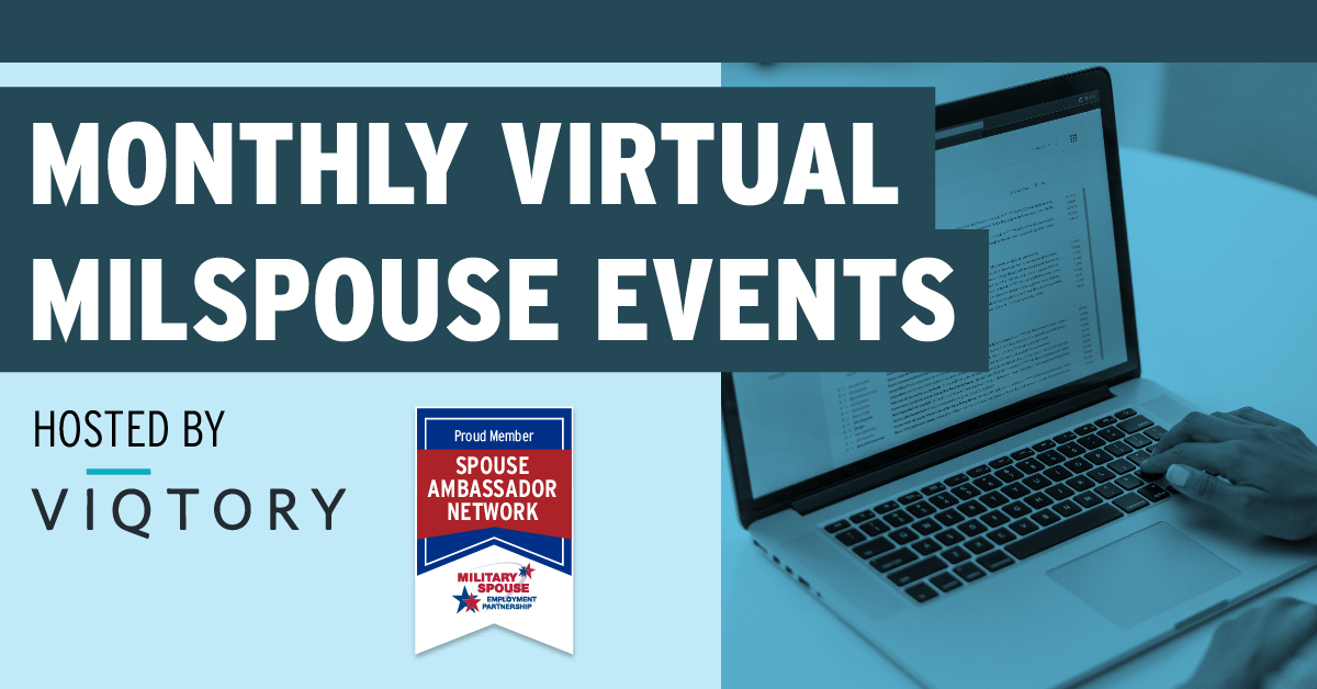 Hey #MilSpouses 👋! Are you looking for 🆓 networking opportunities and job fairs? MSEP Spouse Ambassador Network Partner, VIQTORY, is hosting a series of virtual workshops for #MilSpouses and veterans like you! Register today: vetrepreneur.com/franchise-work….