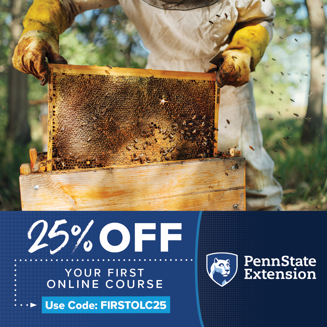 Who says you can't teach an old dog new tricks? Explore our convenient online courses and discover a new hobby today! 🐝 Use promo code FIRSTOLC25 to save 25% off your first online course. Browse our courses, including Beekeeping 101, here: ow.ly/c94C50R3k1P
