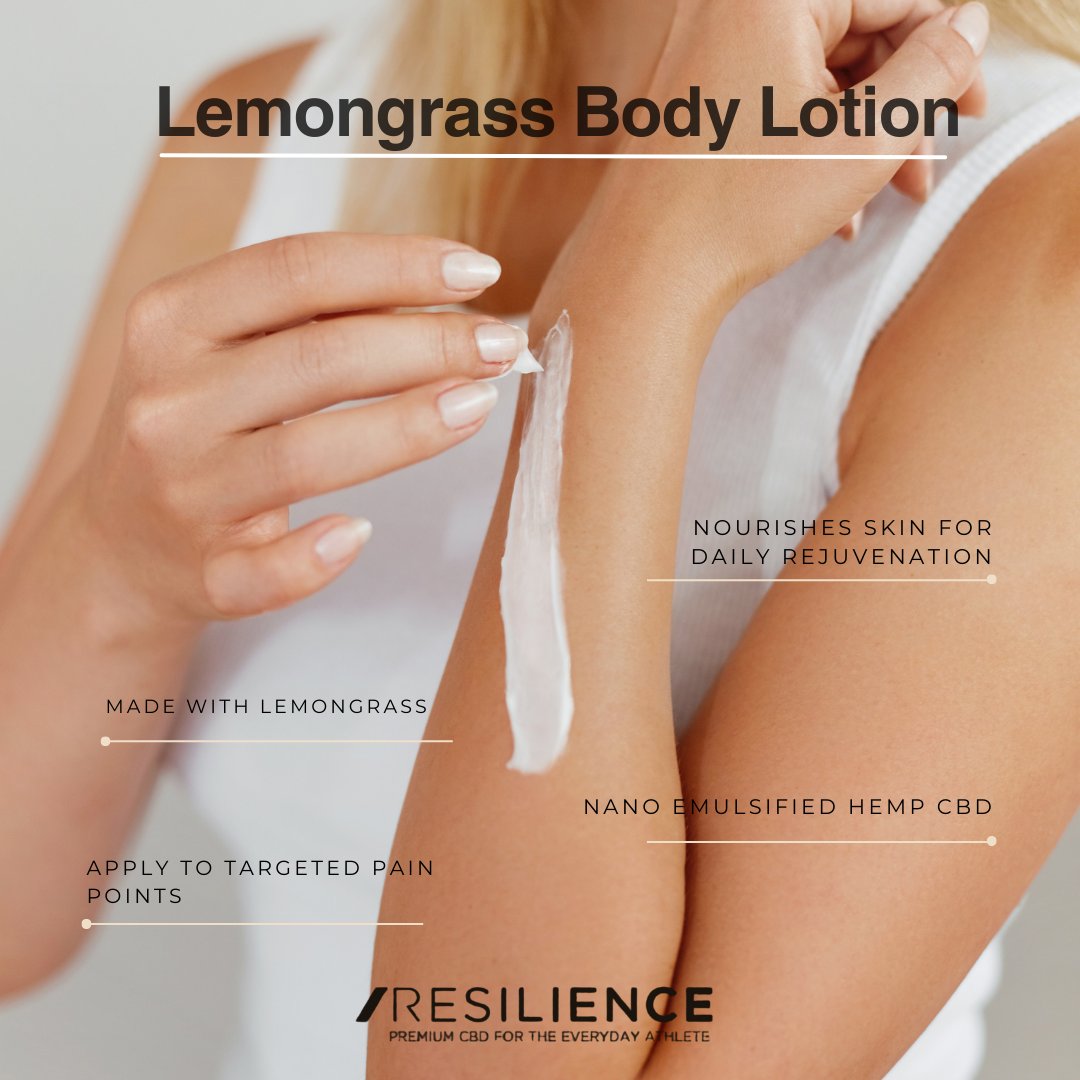 Lemongrass CBD Body Lotion

resiliencecbd.com/product/cbd-bo…

#RiseRecoverRepeat #organic #workout #CBDforAthletes #gym #StayResilient  #ChampionsForRecovery #ResilienceCBD #CBDRecovery #CBDLotion #CBD #NaturalAlternatives #CBDMovement #sooth #rejuvenate