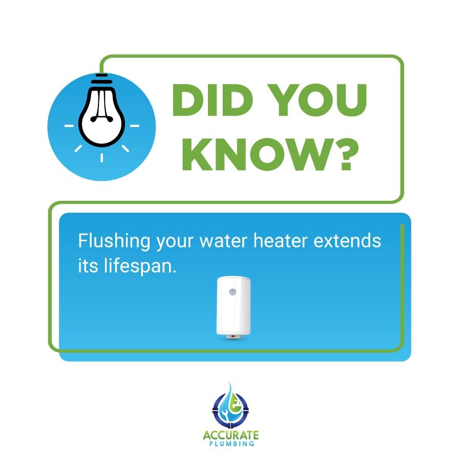 accurateplmbing's tweet image. 🚰 Plumbing Pro Tip! 
💡 Did you know? 
Regularly flushing your water heater can significantly extend its lifespan! Trust Accurate Plumbing for expert maintenance and care to keep your plumbing systems running smoothly. 
#AccuratePlumbing #PlumbingFacts #PlumbingTips #WaterHeater