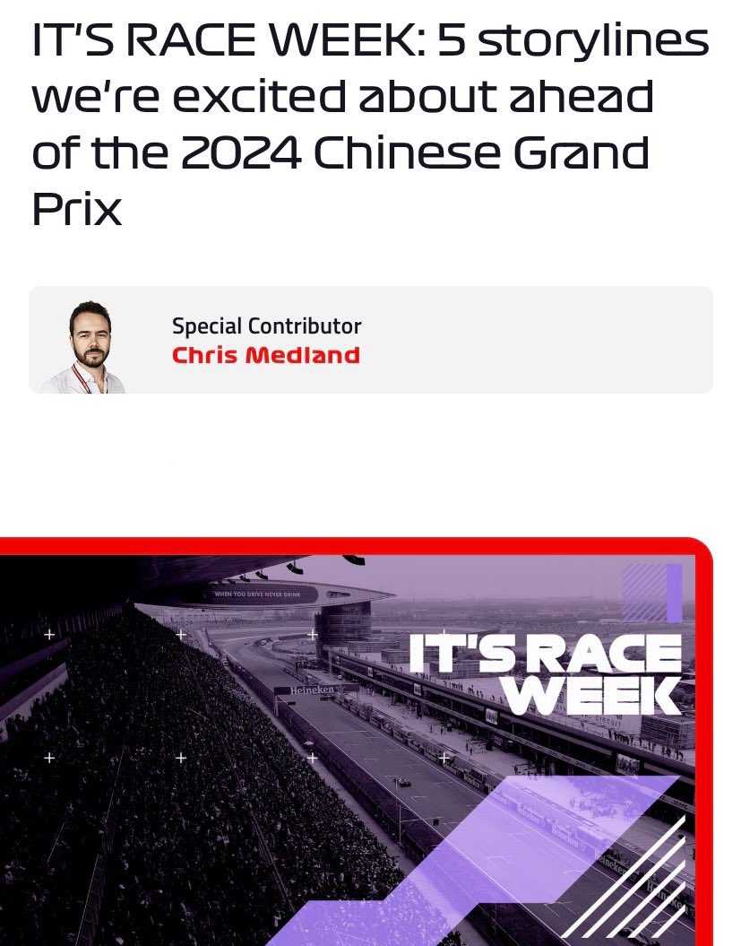 formula1.com/en/latest/arti… Alonso here to stay, returning to China, Red Bull Vs Ferrari, Mercedes still searching for answers and the 2025 calendar. All the storylines in the paddock as F1 arrives in Shanghai! 📰👇 #ChineseGP 🇨🇳 #F1