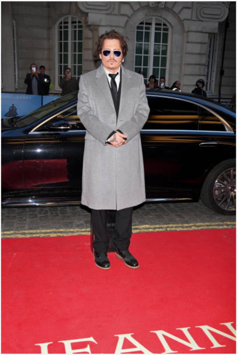 #JohnnyDepp 👓🎸🎨  #PiratesLife⚔️⚓🧭🛶🏴‍☠️🏝
#MovieIcon 🎭🎬  @peopleschoice 
@Dior🪞#StyleIcon 👓🧣💍
#Musician 🎤🎸#Humanitarian 💞 

Johnny Depp arrives for the UK premiere of Jeanne Du Barry, at Curzon Mayfair, London  
April 15, 2024  #JeanneDuBarry 
#JohnnyDeppIsALegend