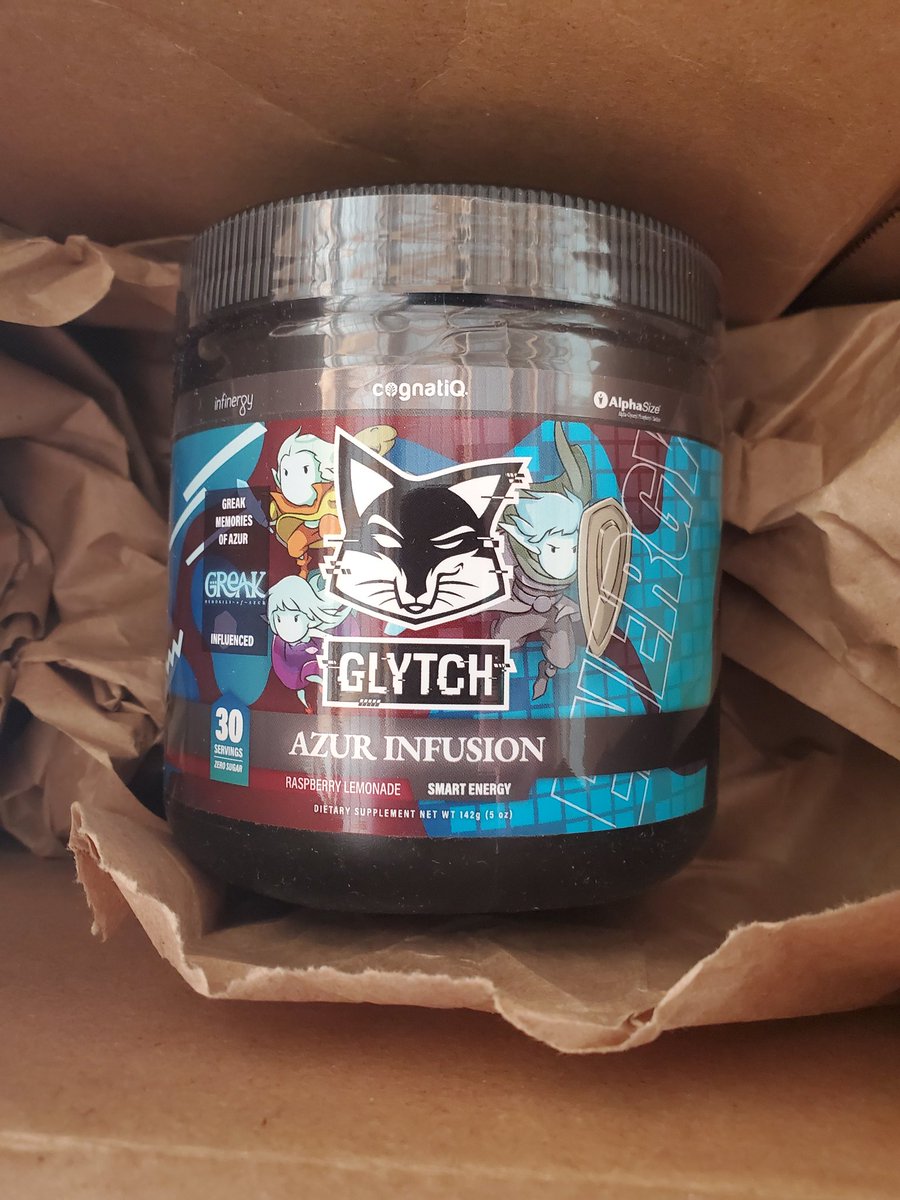 My @GLYTCHEnergy package from the @KhaosLegionG / @HuskieFPS giveaway just showed up 🤯 Use code 'KLG20' at checkout to get a tub for yourself 😉