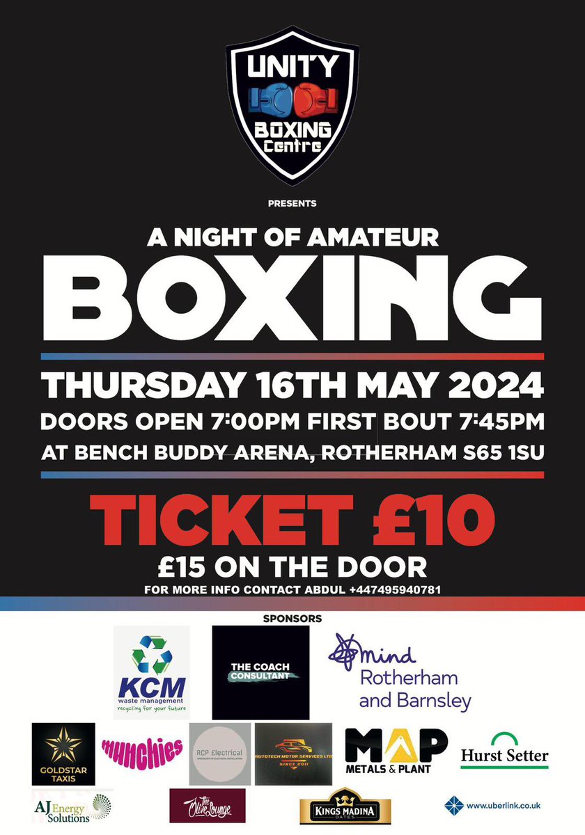 ColeridgeSchool's tweet image. If any of our families are interest in supporting Unity boxing for a fab night of entertainment then please contact Abdul. Unity boxing have been brilliant with our families over the past 12 months so it would be great to support Abdul, Mateen and the team. @EmLSharp ❤️❤️