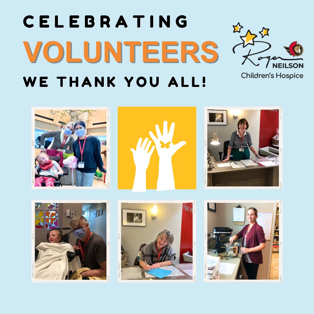 Our heartfelt gratitude goes out to each and every one of our incredible volunteers! Without your dedication and passion, life at Roger Neilson Children’s Hospice wouldn't be the same. Visit ow.ly/Tg6250Rgw80 to learn more about how you can get involved. #VolunteerWeek