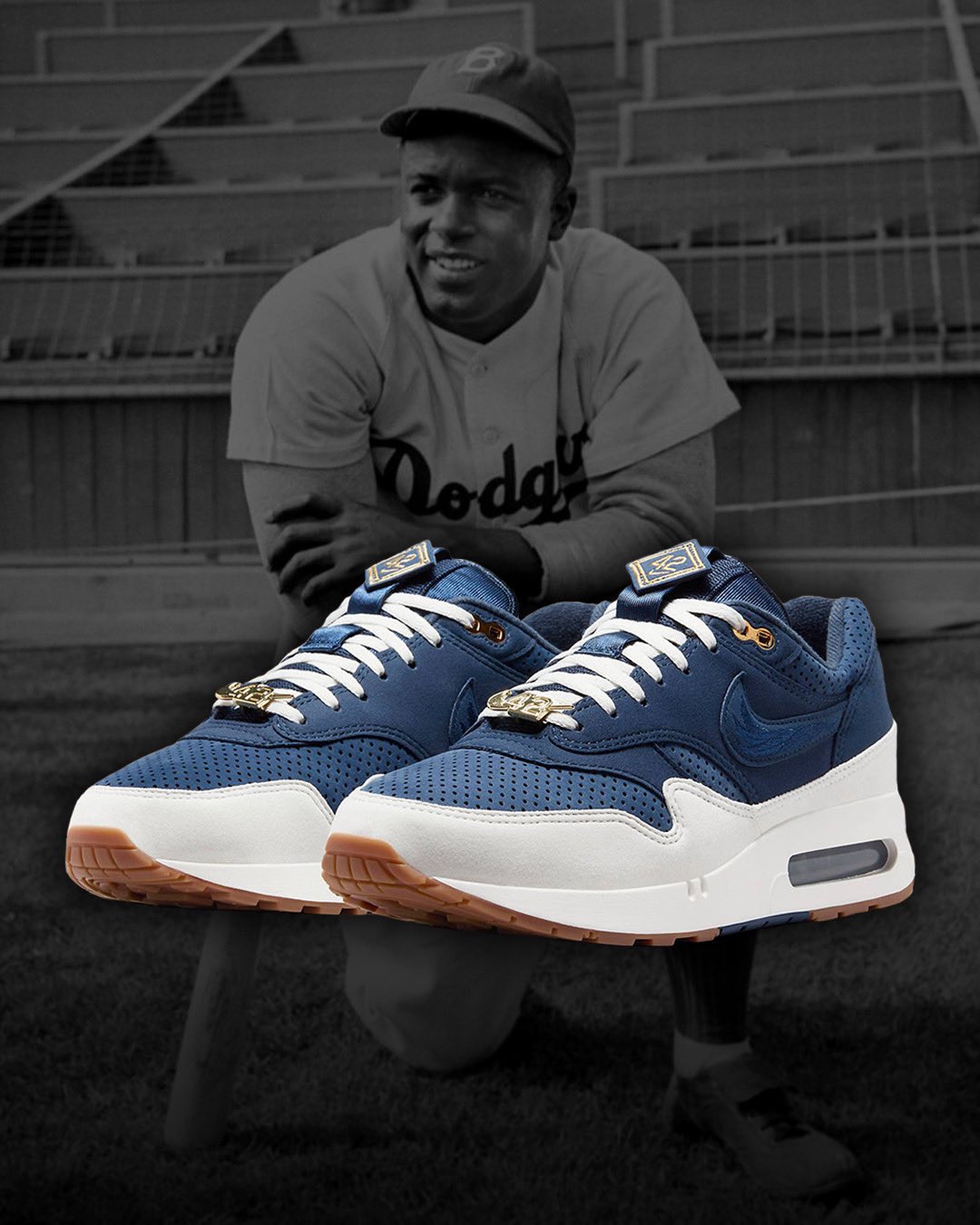 NIKE ☆ Air Max 1 '86 ‘Jackie Robinson’ Nike Air Max 1 '86 OG Jackie Robinson Men's - FZ4831-400 - US