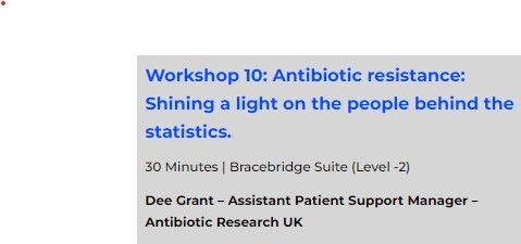 Join Dee Grant, our Patient Support Manager, as she discusses #AntibioticResistance at the IPC conference in Birmingham on April 23. Gain insight into the faces behind the numbers. Explore the agenda: buff.ly/3TXIkpF #IPCConference.