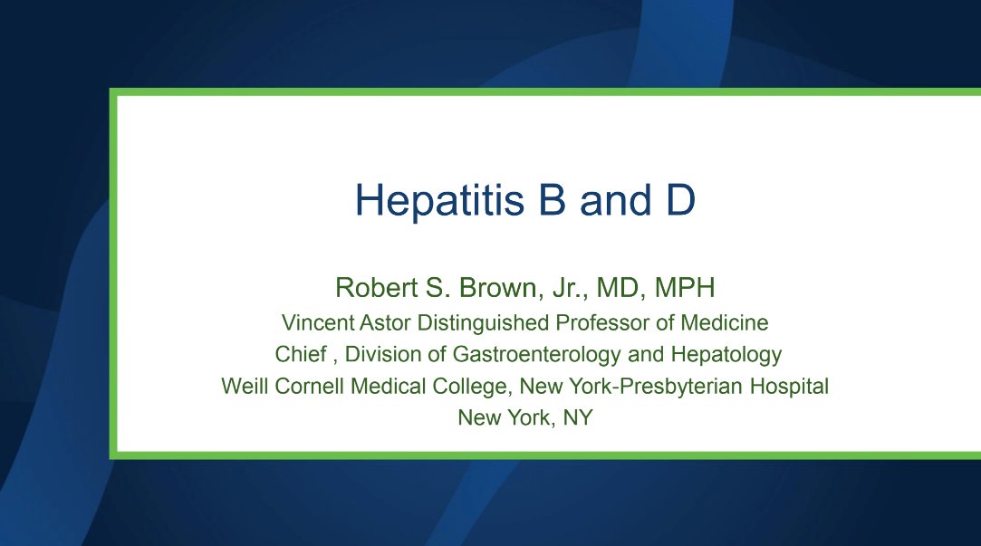 Tune in to our webcast for an update from Dr. Robert Brown giving an indepth review on HBV/HDV. View the webcast now! vimeo.com/829917191/7961…