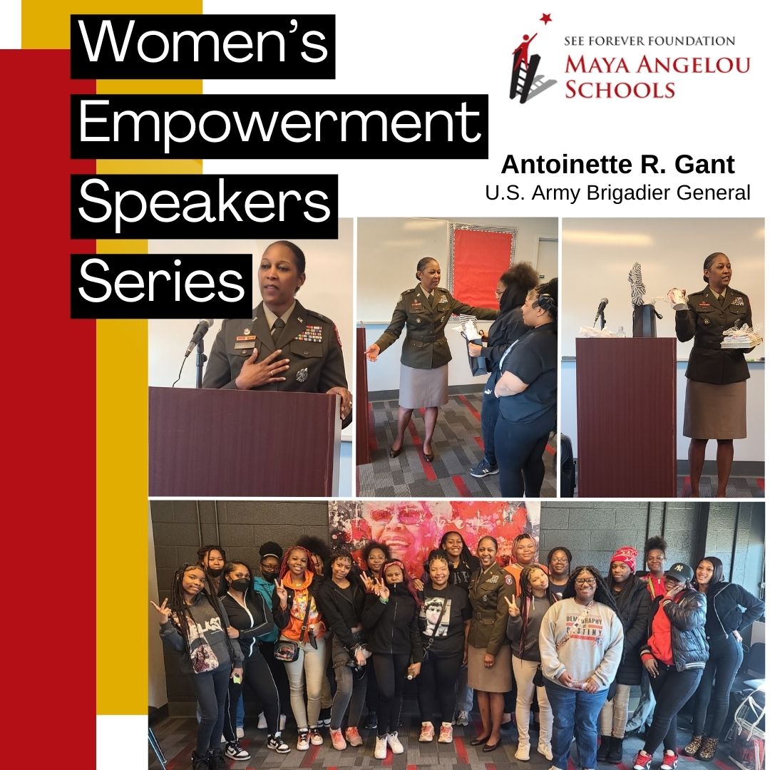 Maya celebrated Women’s History Month 2024 by launching its Women’s & Girl’s Empowerment Speakers Series, and welcoming both HRH Sylvia Nagginda, Queen of Buganda, and U.S. Army Brigadier General Antoinette R. Gant. To be part of the series, contact communications@seeforever.org