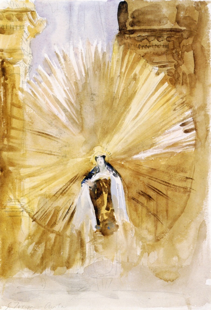 St. Teresa of Avila John Singer Sargent Watercolor over graphite on off-white wove paper, 1903 Harvard Art Museums/Fogg Museum hvrd.art/o/310666 #WorldArtDay @ProfEmilioMart1