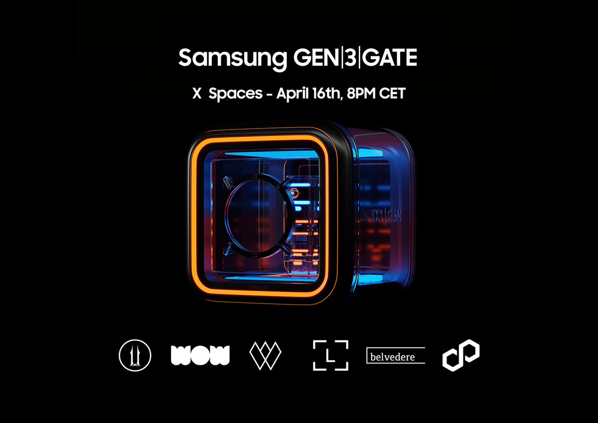 📡 ATTENTION 📡 Join our space for the ultimate digital experience. 📅 TODAY at 8 PM Listen here: smsng.co/SPACE_X #NFTs #blockchaingaming #SmartTv #SamsungGaminghub