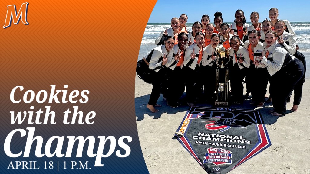 McLennanSports's tweet photo. Come celebrate the MCC Dance Team's seventh consecutive national championship at Cookies with the Champs, Thursday, April 18, at 1 p.m. in the MAC Commons on campus! #MCCDance #ContinuingTheLegacy https://t.co/9uMbAXpyAq