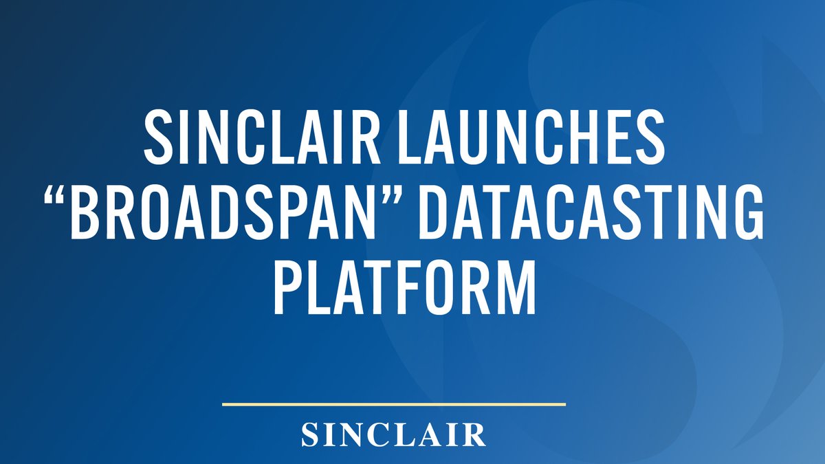 Using a broadcaster’s ATSC 3.0 channel, the Broadspan platform will allow businesses to distribute files, updates, or video over the air to any device with a 3.0 receiver – cars, tablets, phones, or television sets. bit.ly/Broadspan