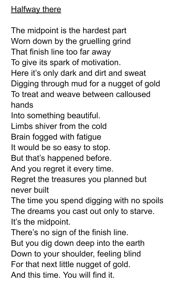 astoryscribbler's tweet image. #NaPoWriMo we&apos;re at the halfway point, I&apos;m light on idea so got a little meta 😆 
#poetrycommunity #poetrymonth #poetry