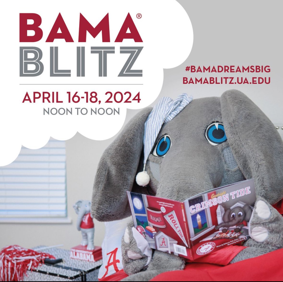 DavidMiller_UA's tweet photo. #BamaBlitz begins tomorrow, April 16 at noon! Have you decided which college, school or unit at @UofAlabama you will contribute to? Support student success at https://t.co/EYV8wvuvDj! https://t.co/EGL0MBC07H
