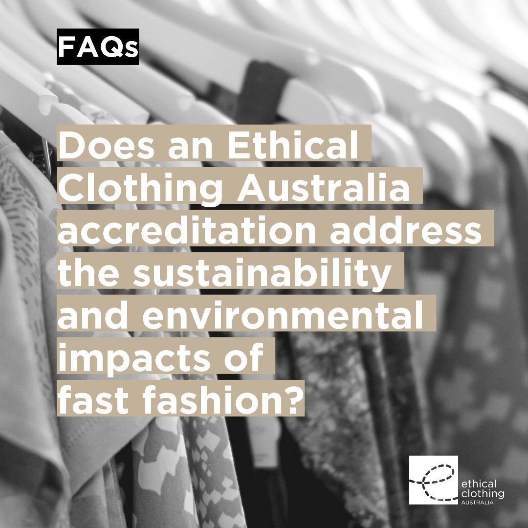 Go to FAQs! 

Does an accreditation address the sustainability and environmental impacts of fast fashion?  

ethicalclothingaustralia.org.au/about/faqs/#sh…

#EthicalClothingAustralia #EthicalClothingAustraliaFAQ #MadeInAustralia #EthicalShopping #EthicalManufacturing