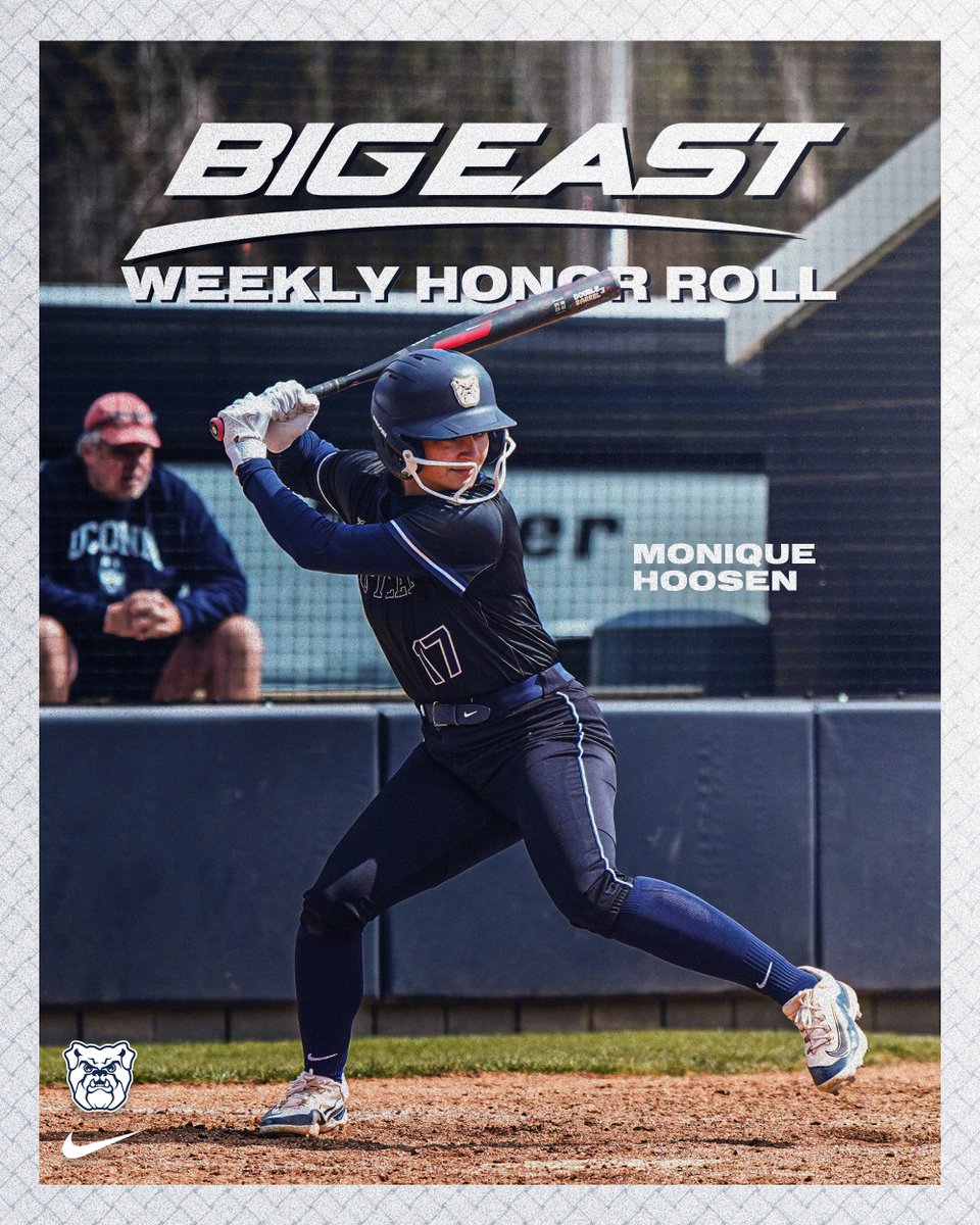 With 3️⃣ home runs and 9️⃣ RBI, the BIG EAST recognizes @MoniqueHoosen #ButlerWay