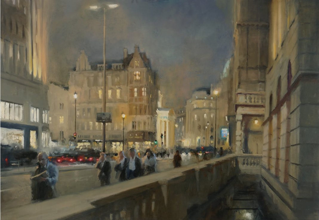 Michael Alford - Waterloo bridge.  #British #painter