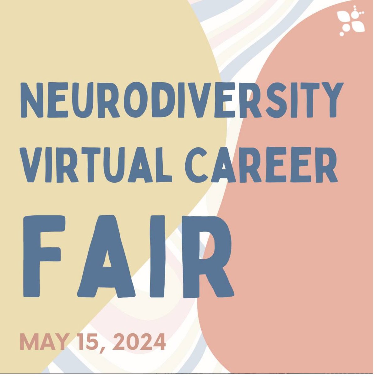 There will be a Neurodiversity Virtual Career Fair on Wednesday, May 15, 2024 from 11:00am - 3:00pm. Registration is available at this link (careereco.com/tsevents/neuro… ). #NeurodiversityCareerFair #VirtualEvent #Careers #Neurodiversity #Inclusion #DiversityandInclusion