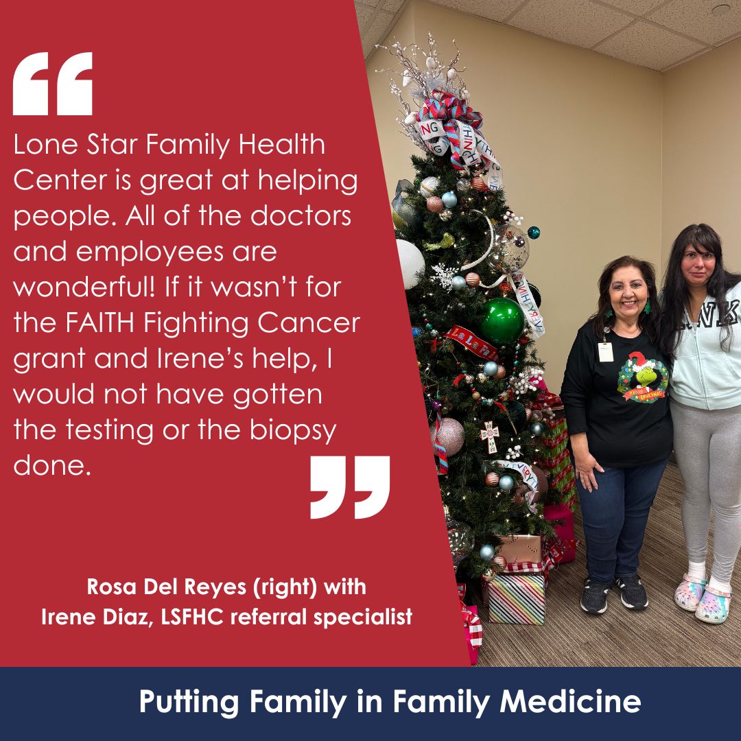 We ❤️our patients! Every day our staff goes above and beyond to help our patients like Rosa! Together, we are making a difference, one compassionate act at a time. 

#patientstory #healthcare #underserved #healthcareheroes #caring #staff #healthcarestaff