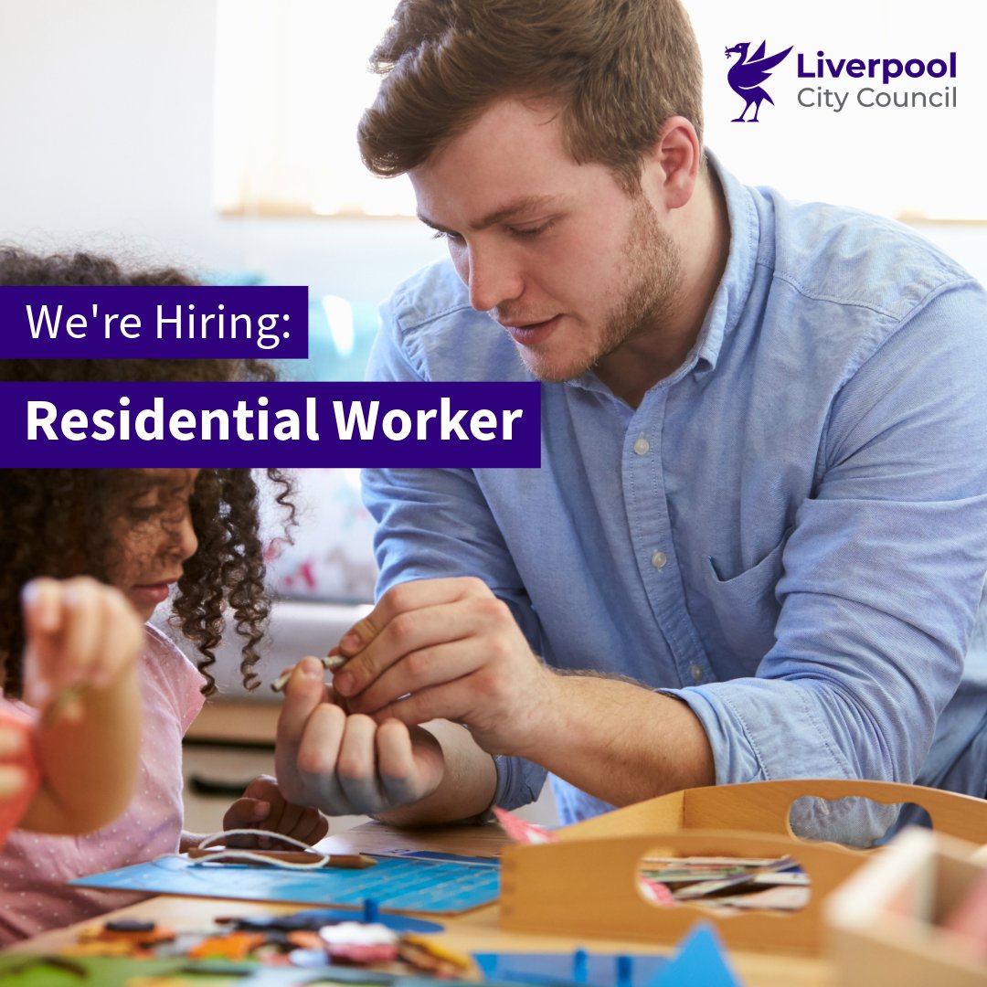 Join us in making a positive impact on the lives of children and young people.

Exciting opportunity our children's homes, supporting Looked after Children. Help maintain relationships, minimise disruptions in education. 

lpoolcouncil.info/Residential

#JobsLiverpool
