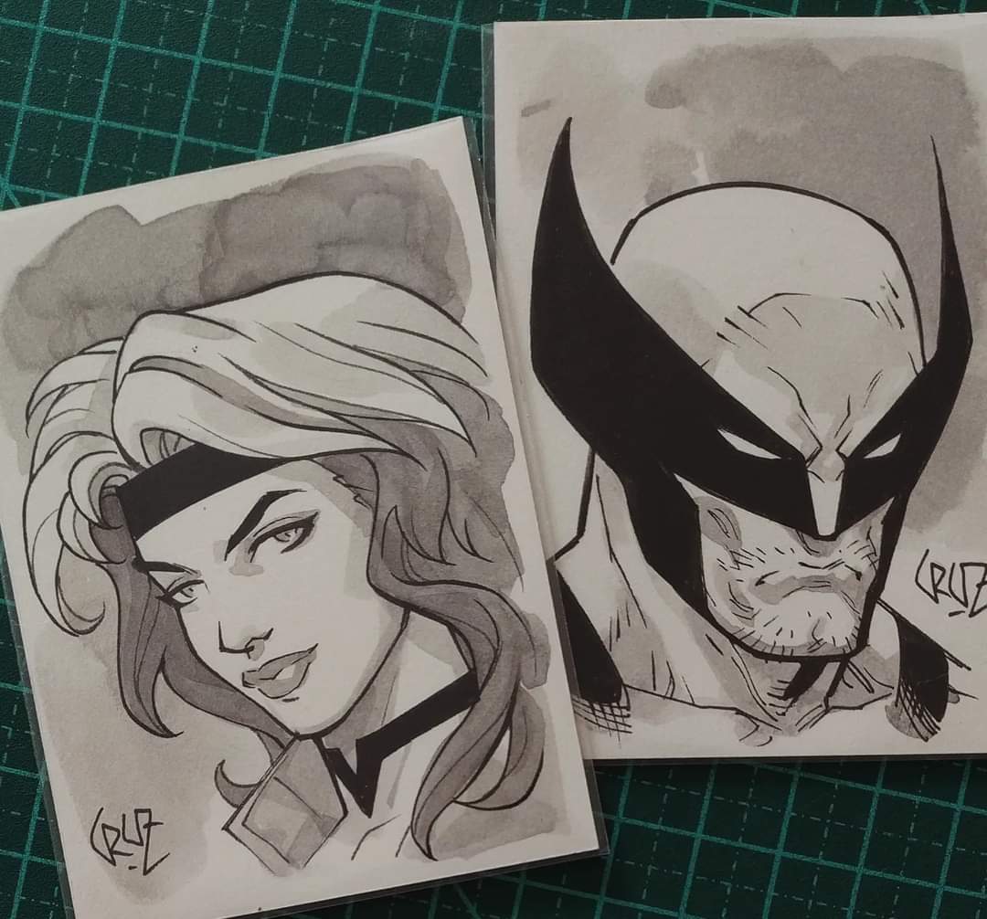 97' sketchcards by Roger Cruz #xmen