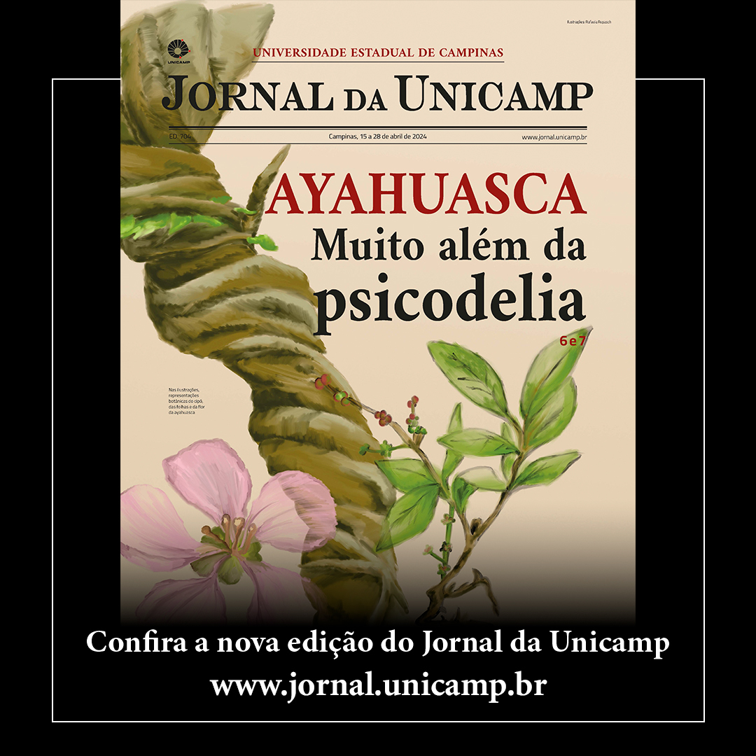 A edição 704 do Jornal da Unicamp já está disponível e traz como destaque uma reportagem a respeito de uma coletânea que explora diversas visões interdisciplinares sobre a ayahuasca. jornal.unicamp.br