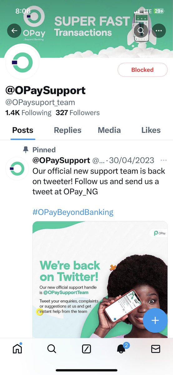 Esteem @OPay_NG beware of scammers with this handle @OPaysuport_team 
Pls report and block the handle 
Don’t disclose your account details with scammers!!!!