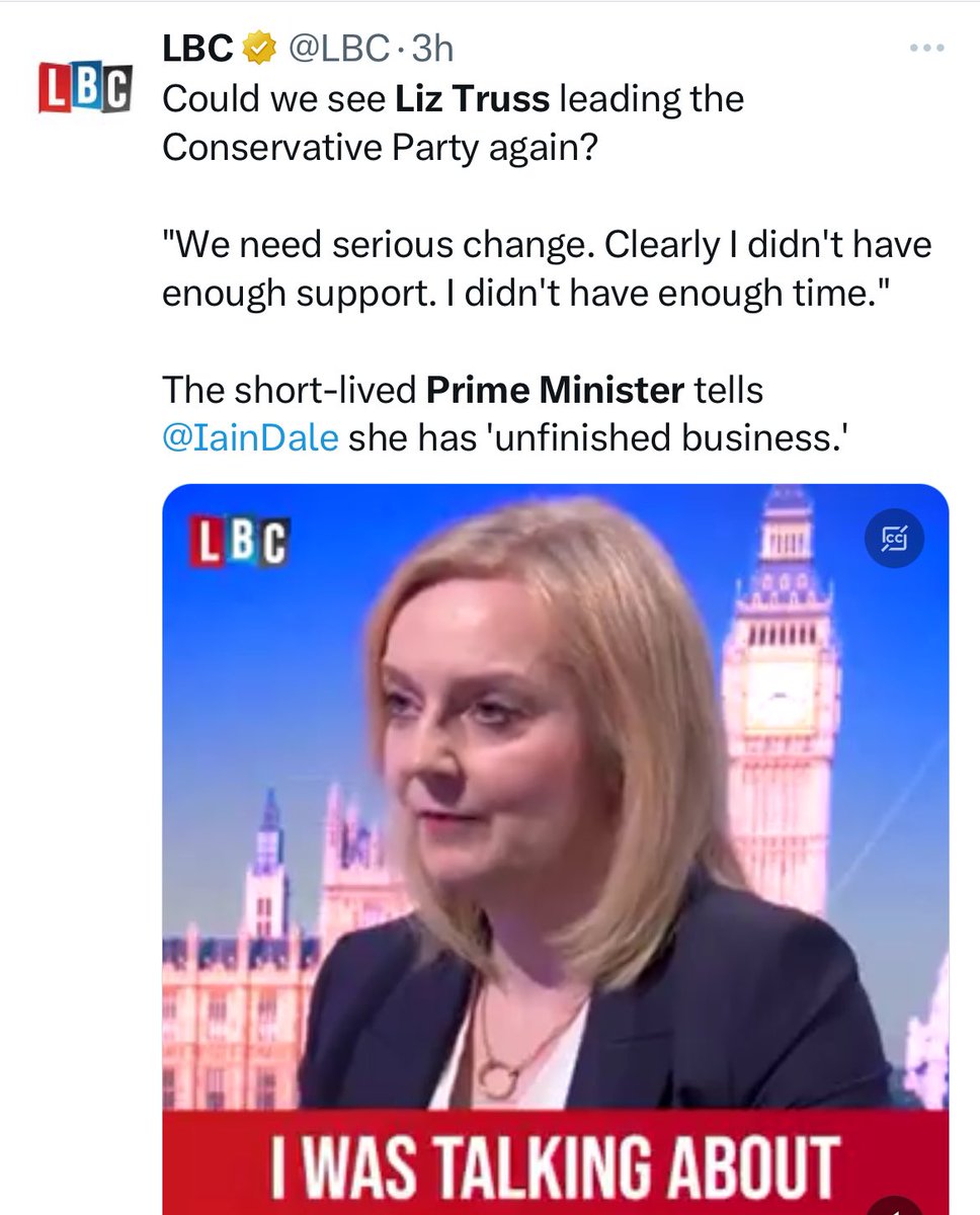 Whoever at the Labour Party has arranged for Liz Truss to do lots of interviews talking about having unfinished business is a genius.