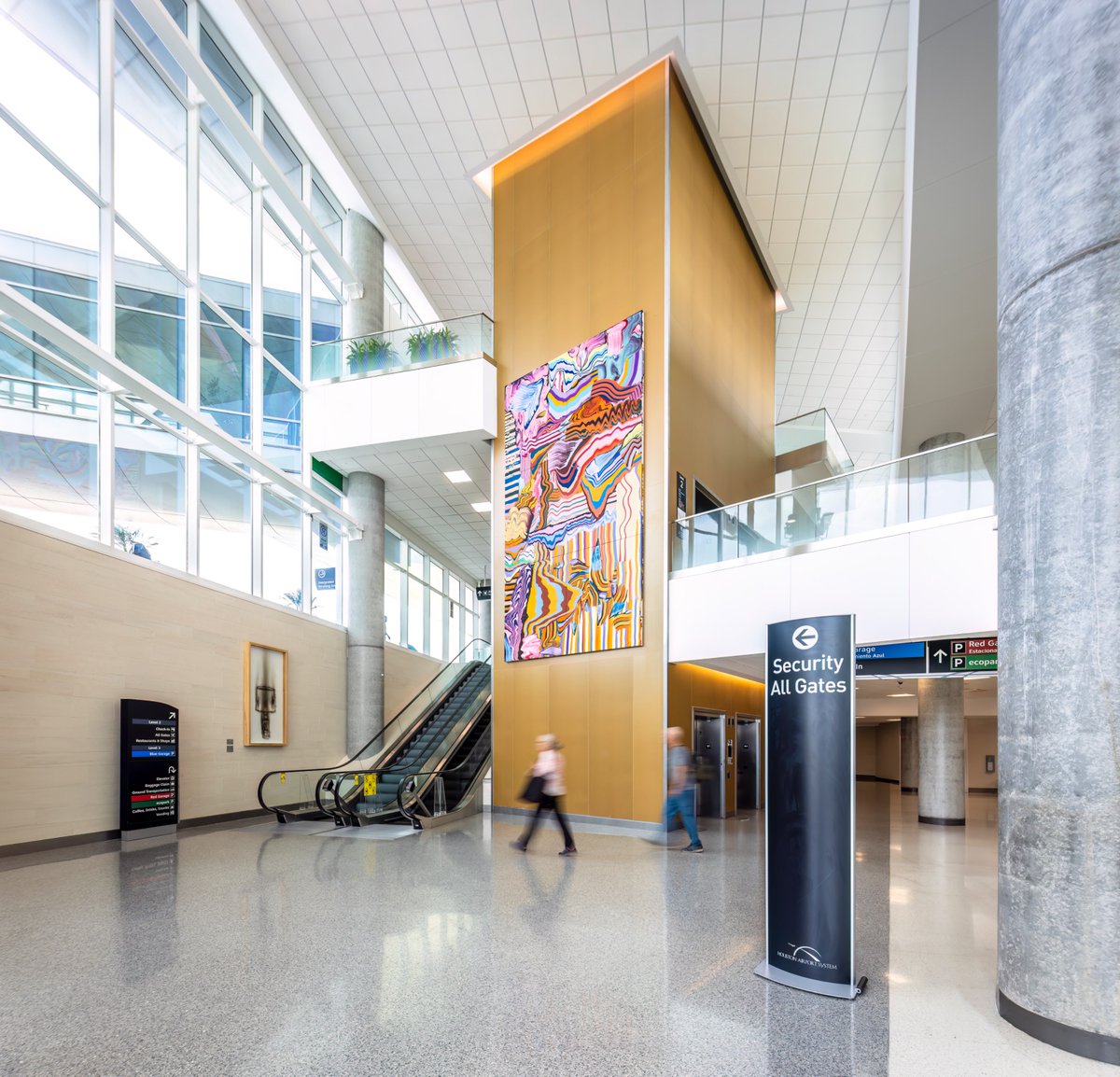 It's easy to see why Skytrax awarded the Houston Airports with the Best Art in the Airport in 2023. Do you have a favorite work of art at Hobby? #WorldArtDay