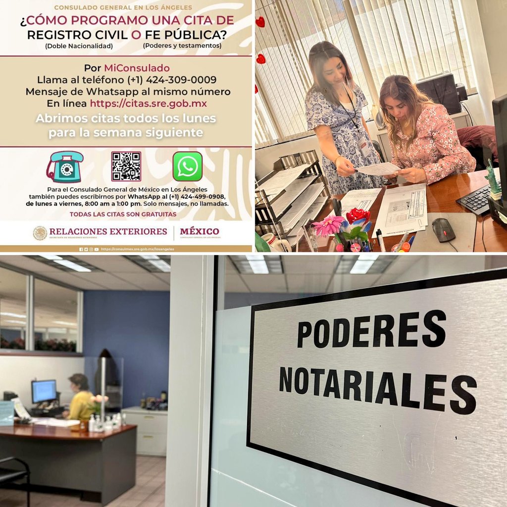 Hoy como todos lunes abrimos citas para trámites de registro civil y poderes notariales. En este momento hay disponibilidad, pero si tienes problemas para reservar, contáctanos por nuestro nuevo número de WhatsApp. 1424-499-0908. Estamos aquí para ayudarte #SomosUnaCasaDeServicio