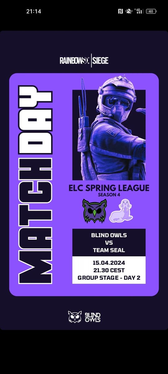 MatchDay In <a href="/ELC_EsportsR6/">Euro League&Cup</a> vs Seal Team