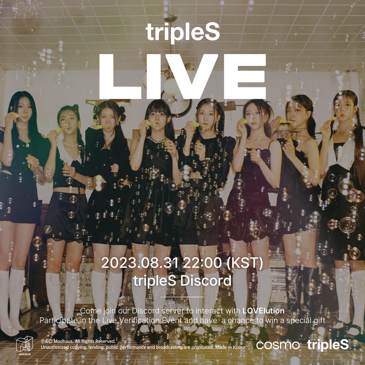 [EN] tripleS Discord LIVE (LOVElution) (230831)

youtube.com/watch?v=_ccl7t…