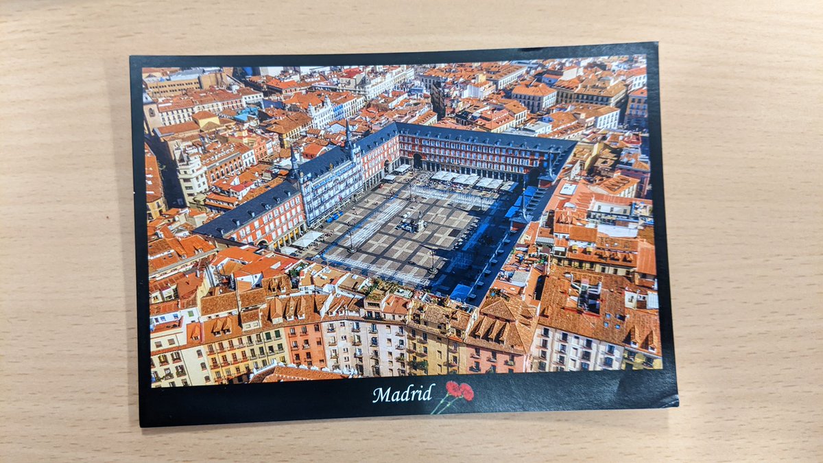 So nice to receive this postcard from one of my Higher Spanish pupils who was in Madrid over the holidays. One for the collection and a lovely way to start the new term 🇪🇸