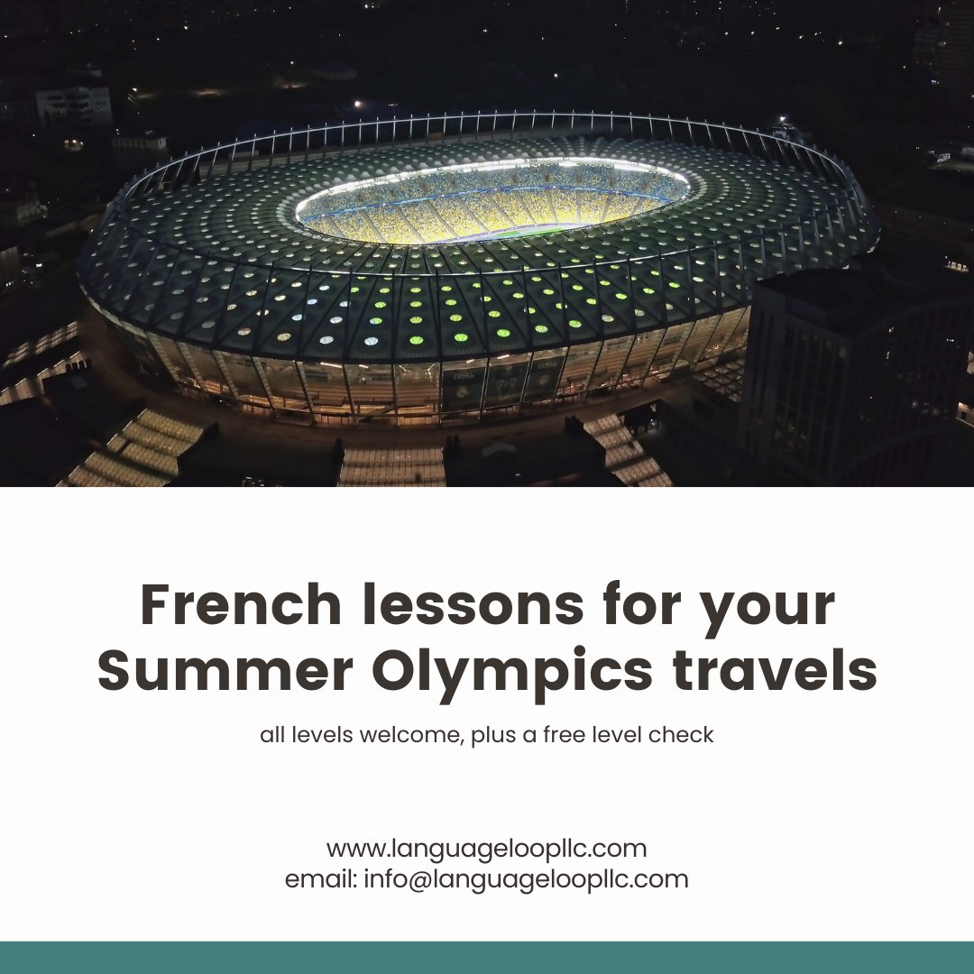 heading off to paris in the summer? learn french before you head off! more info: languageloopllc.com/contact/ #NYC #NewYork #Chicago #Loop #Indiana #Seattle #stlouis #Ohio #Texas #michigan #languageschool #french #france #paris #summerolympics #olympics