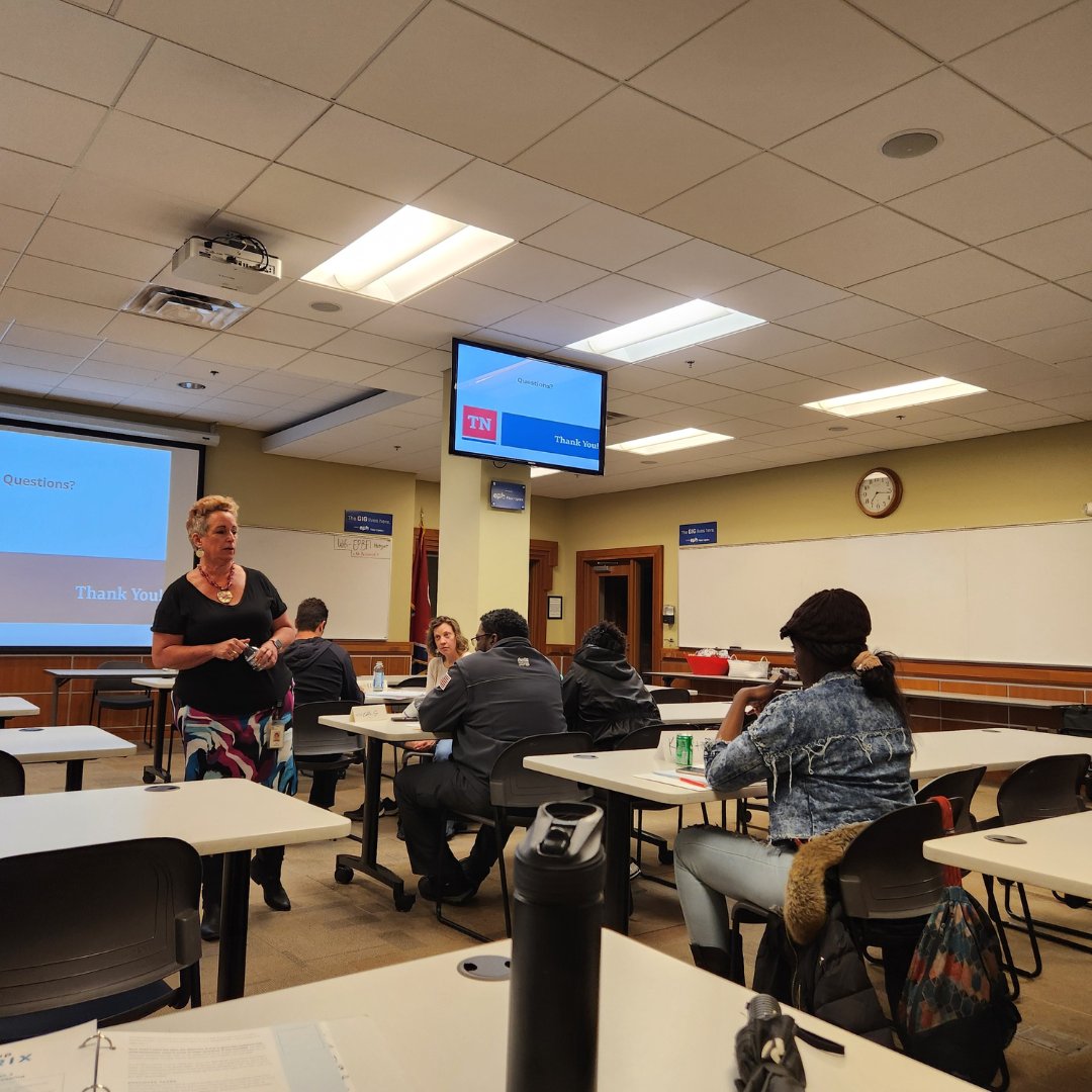 Possessing the capability to file your taxes efficiently is a game-changer! We were so happy to have Lisa Rousseau from the TN Department of Revenue show our students how to file their state business taxes through the TN Access Point. Happy Tax Day, everyone!