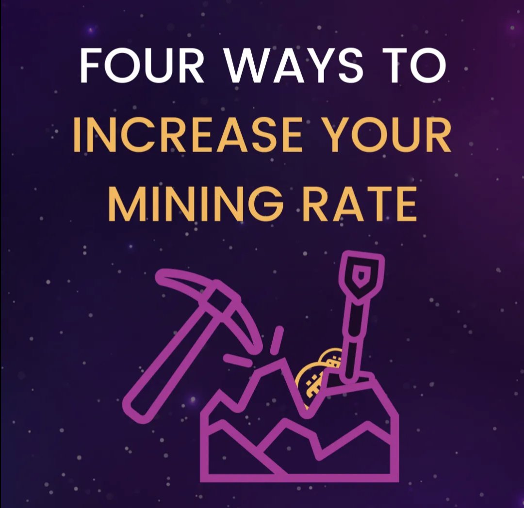 How to increase your $Pi mining rate 👇 - Complete your security circle with trusted Pi members - Commit to the lockup rate can boost your earnings for years! - Run a node on your computer - Don't forget to mine everyday and encourage your team to mine Do your best before