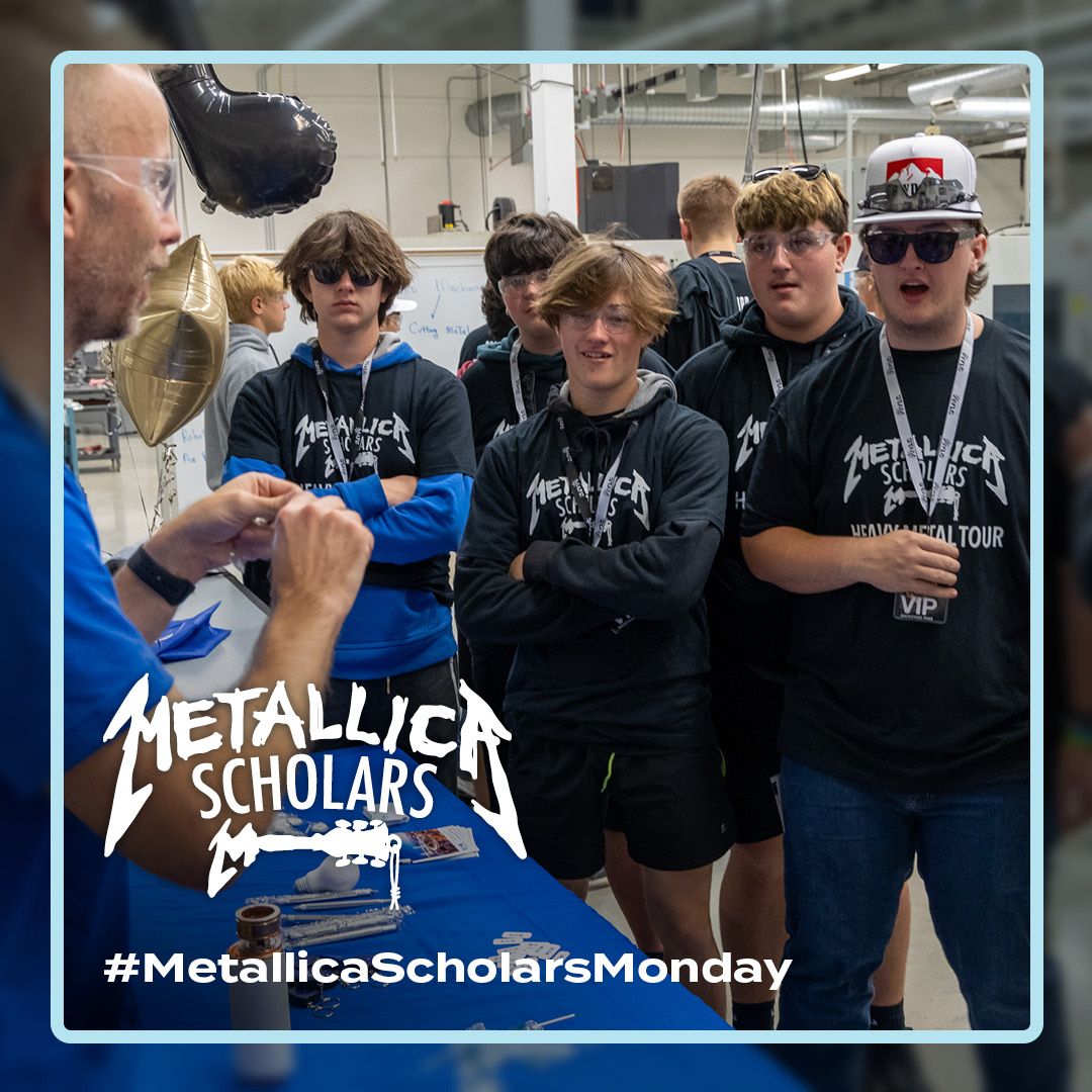 To illustrate an overlooked option when it comes to higher education, our partners at @matcmilwaukee opened their doors to local high school students to learn about manufacturing jobs & how, with the help of our #MetallicaScholars program, they could become tradespeople. #AWMH