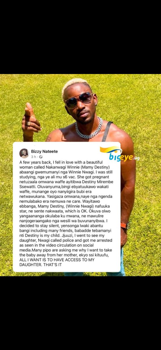 Winnie Nwagi , try co- operating with Bizzy . You will see it is healthy for the both of you and the child.All that papa Bizzy wants is to see his Daughter. Parents advice is needed @remanamakula @mckatsug @eddykenzoficial
 @AKasingye @momocherise
#ChoosePeace
#VisitUganda