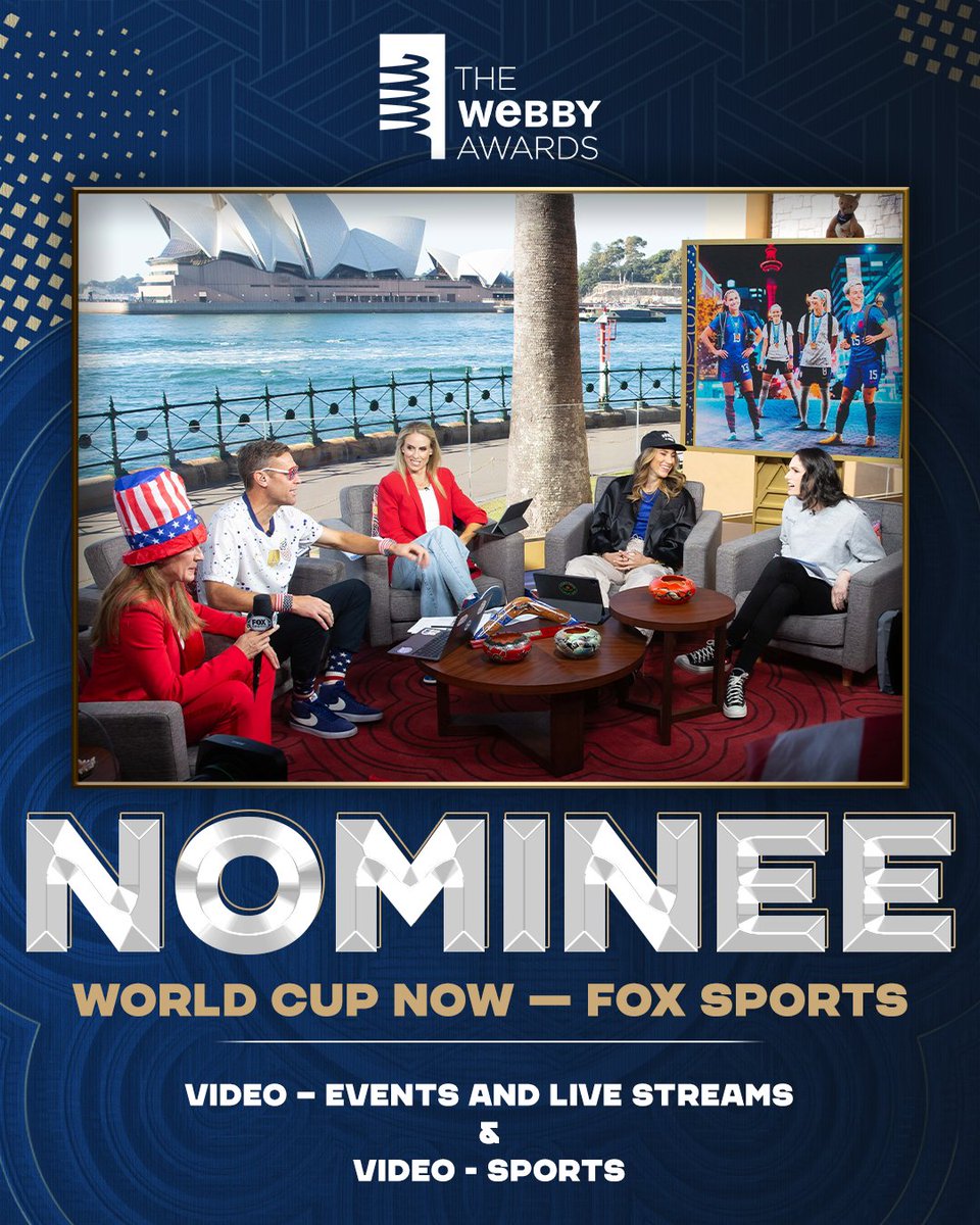 🚨 Voting is still OPEN! 🚨 You can still vote for Women’s World Cup NOW, which is nominated for @TheWebbyAwards ⬇️ VOTE FOR EVENTS & LIVE STREAMS: vote.webbyawards.com/PublicVoting#/…… VOTE FOR SPORTS VIDEO: vote.webbyawards.com/PublicVoting#/… @JimmyConrad | @MelissaMOrtiz | @LeslieOsborne12